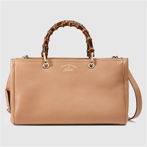 gucci bamboo leather tote|gucci bamboo price.